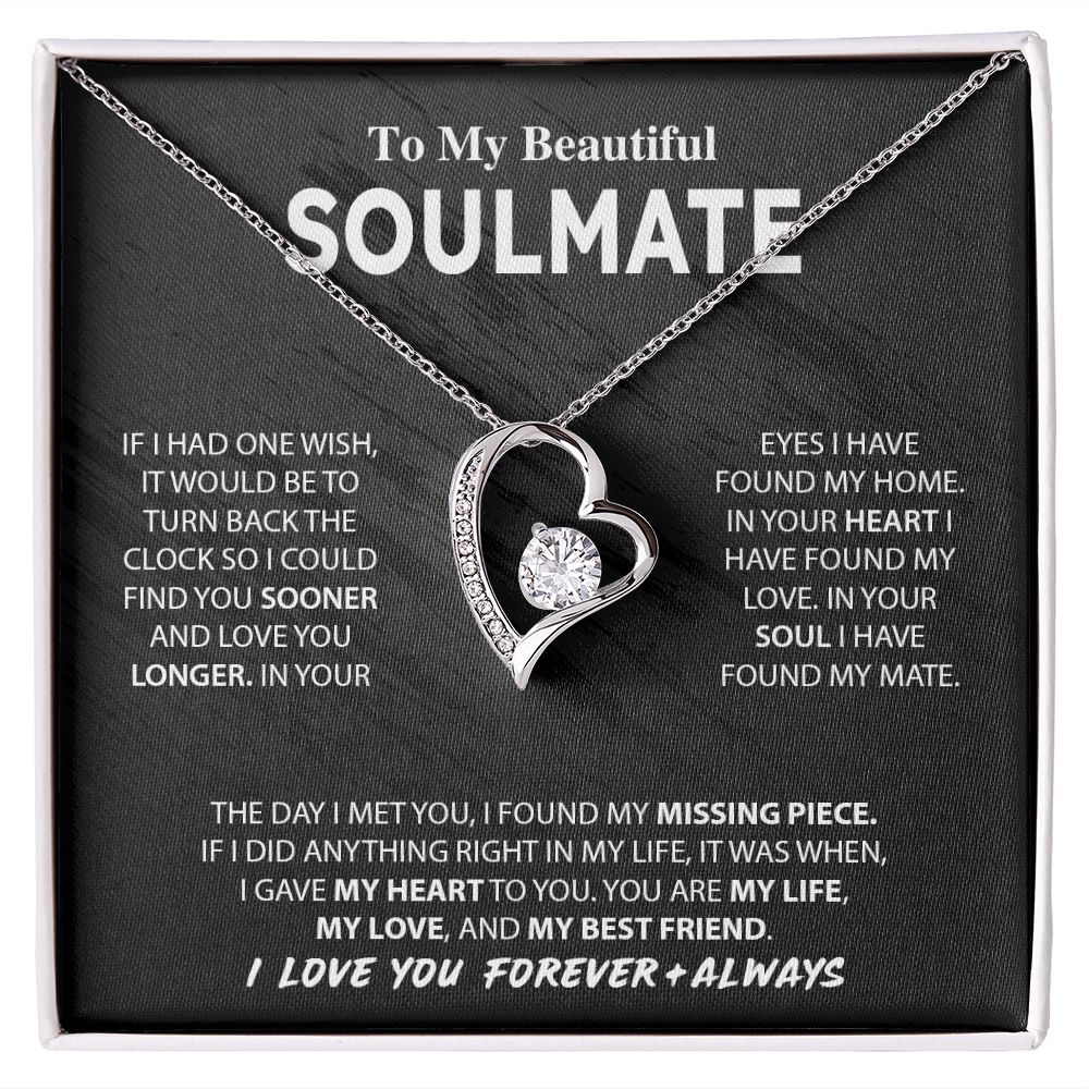 To my beautiful soulmate