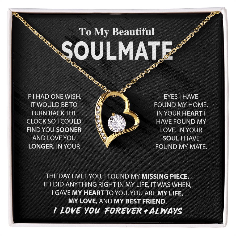 To my beautiful soulmate